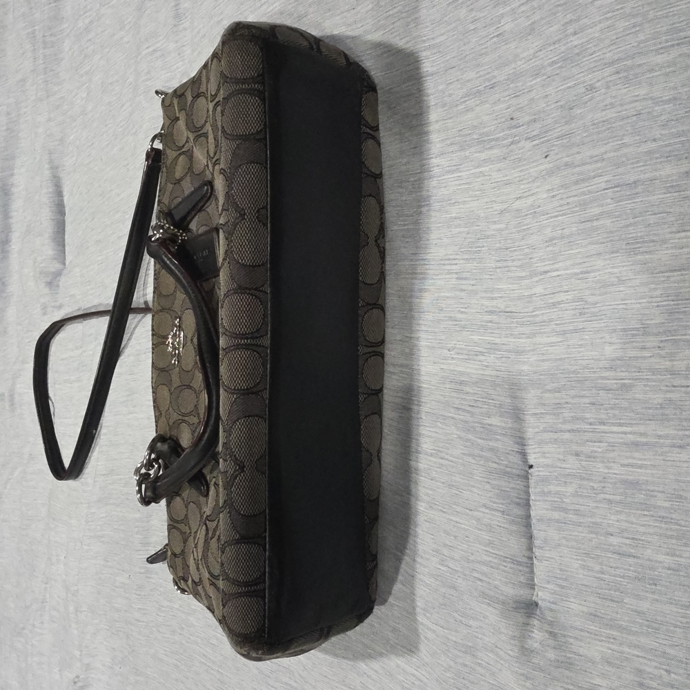 Brown and Black Patterned Handbag